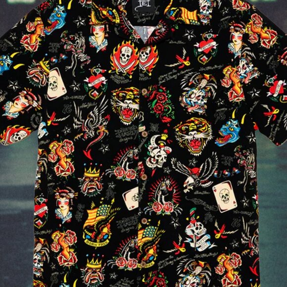 Flashboard Ed Hardy Button Up Shirt - Picture 2 of 3